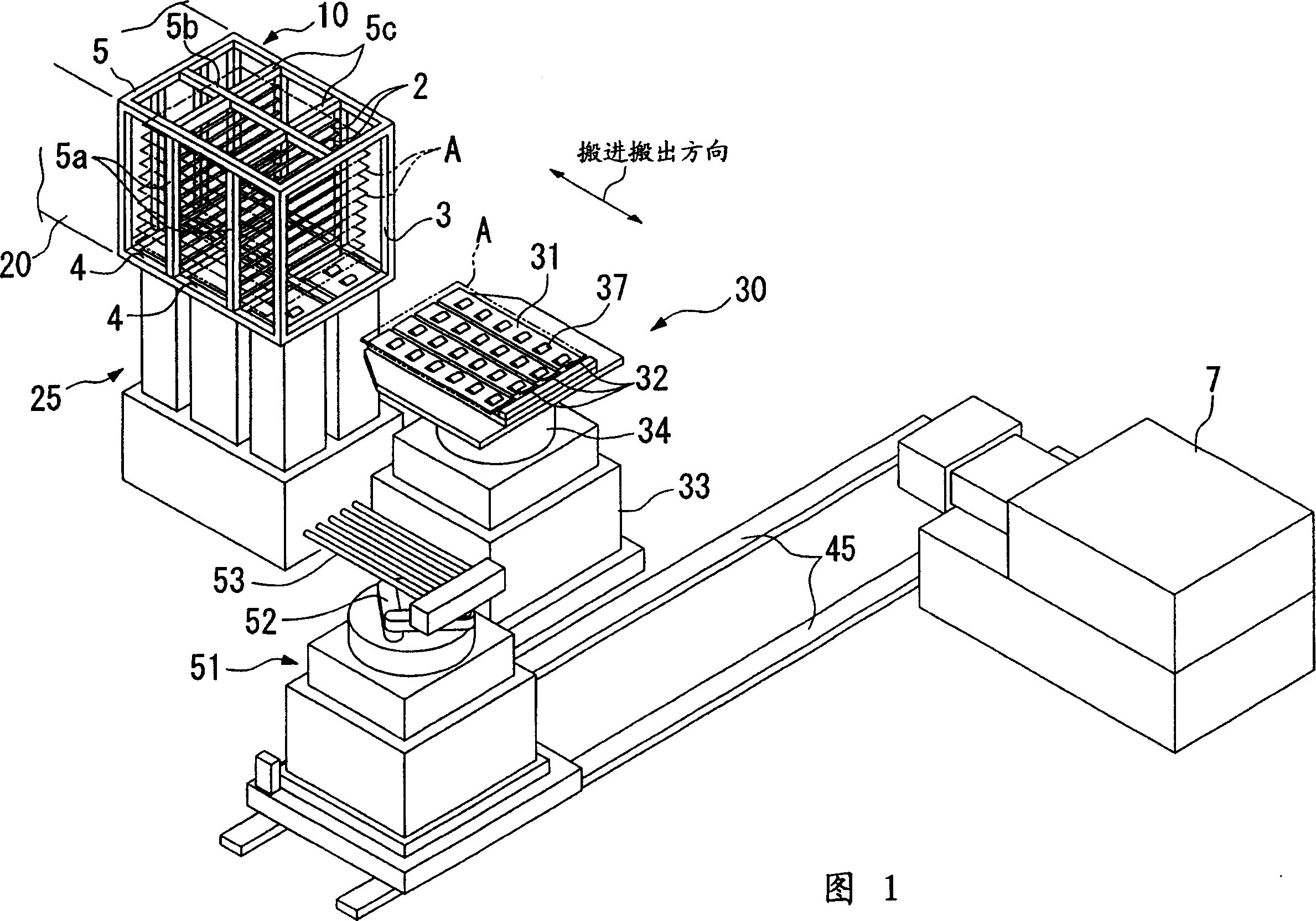 Substrate delivery in-out device, method and substrate delivery appts. and method