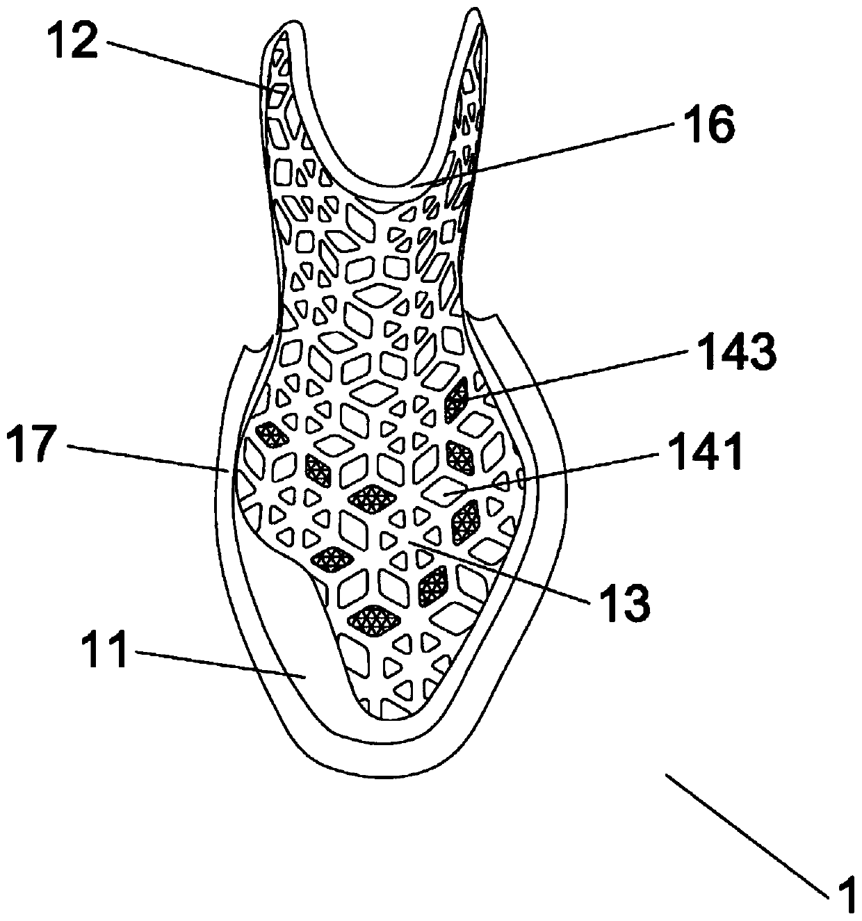 Protective component and protective shoe