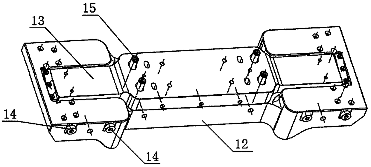 Axial four-side rotating mechanism for multi-station mold