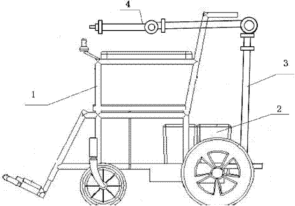 Electrically powered wheelchair device with rehabilitation mechanical arm
