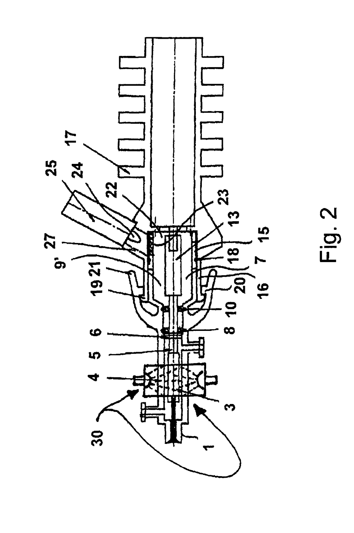 Catheter device having a coupling device for a drive device