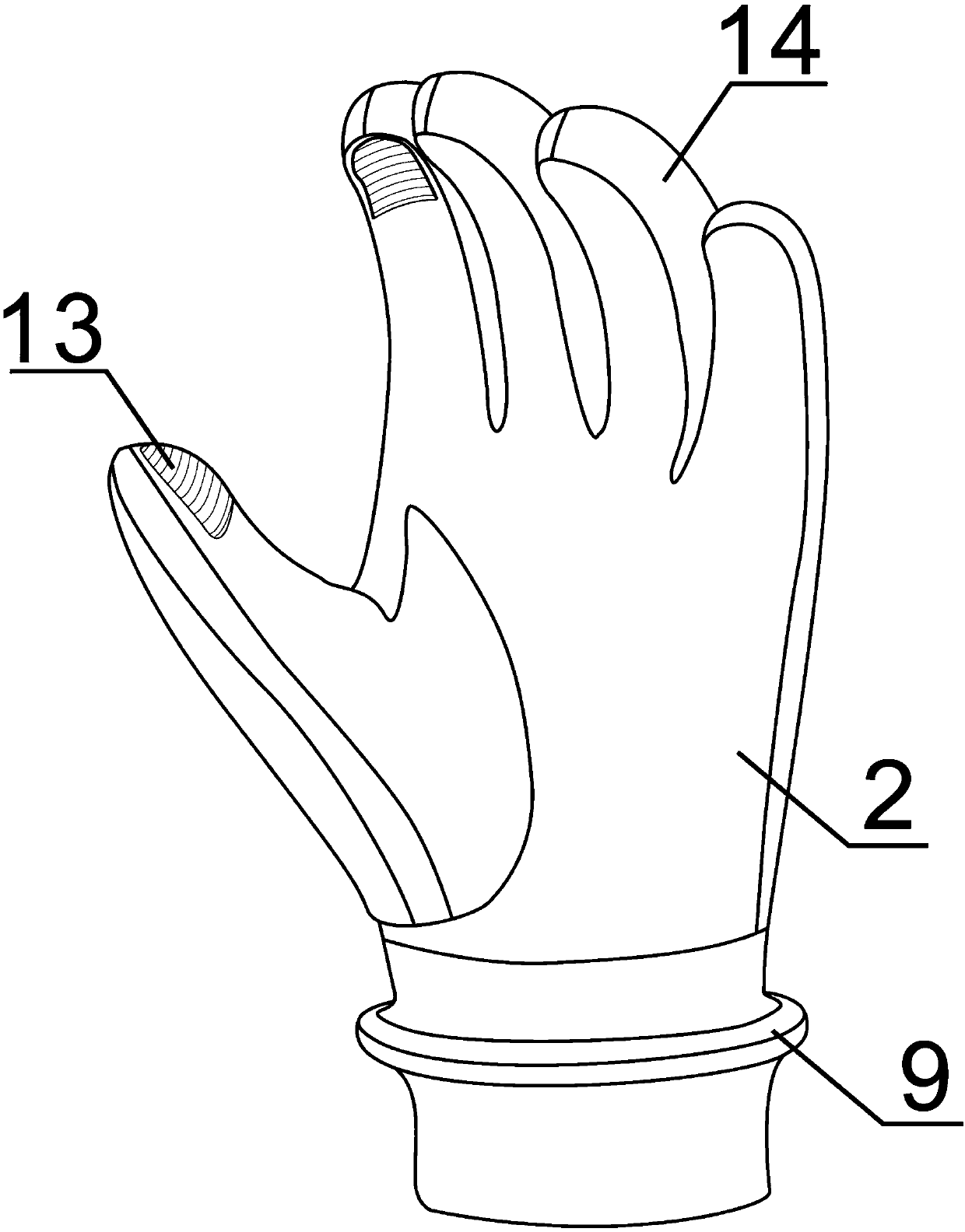 Dual-protection capacitive screen touch glove