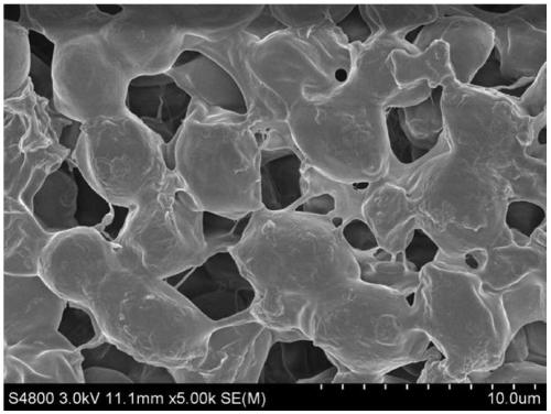 A kind of porous composite material capable of adsorbing heavy metal ions and its preparation method and application
