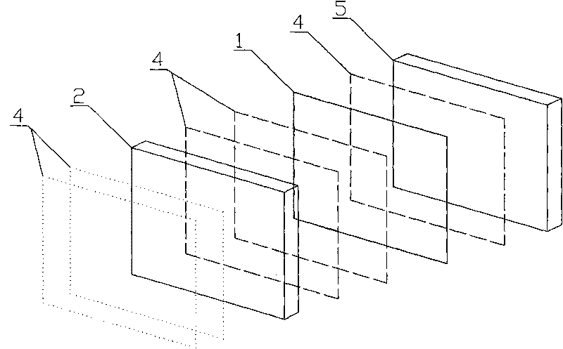 Color battery assembly with downward-transfer function for spectrum