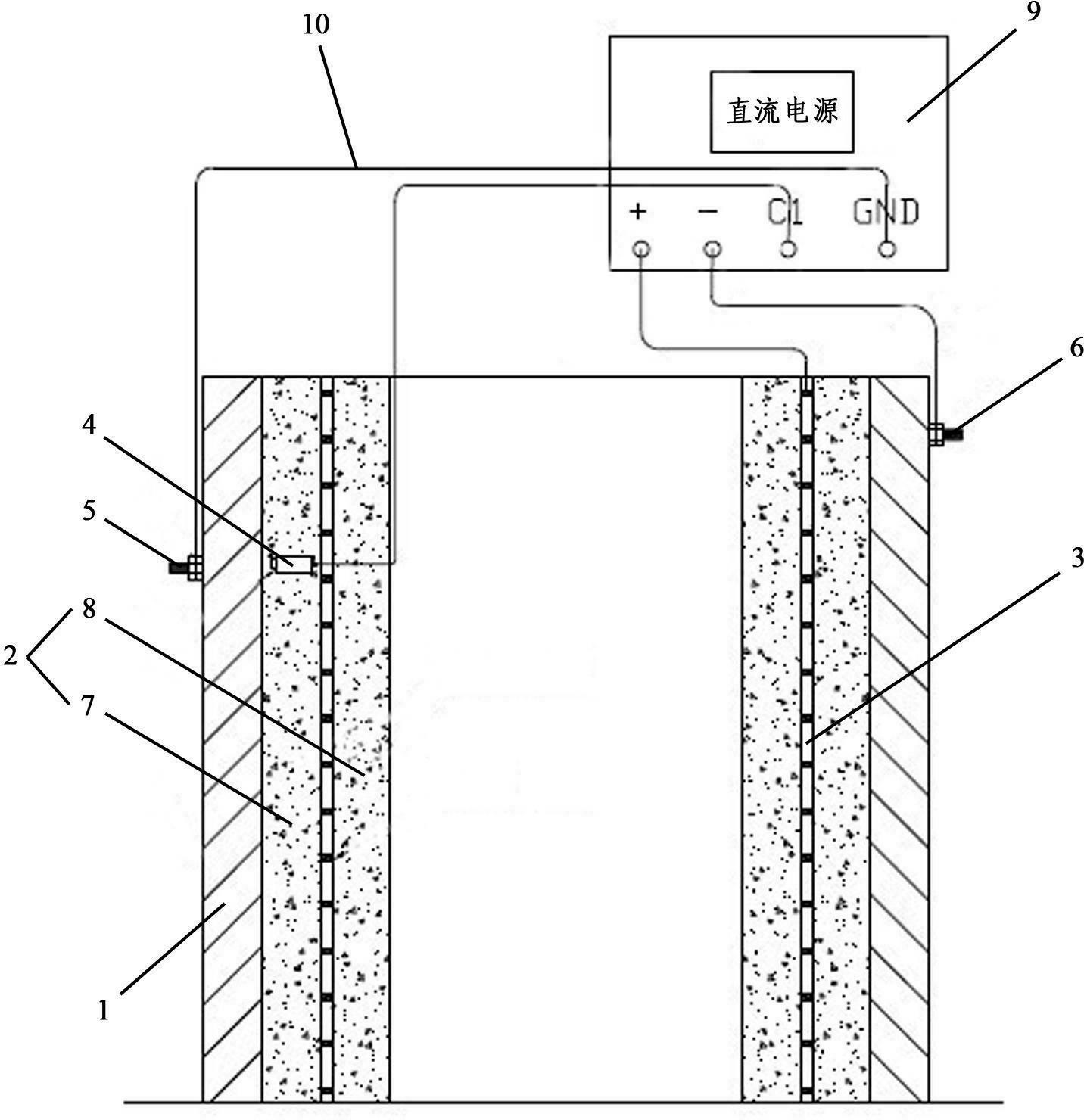 Cathodic protection system of wet desulfurized funnel