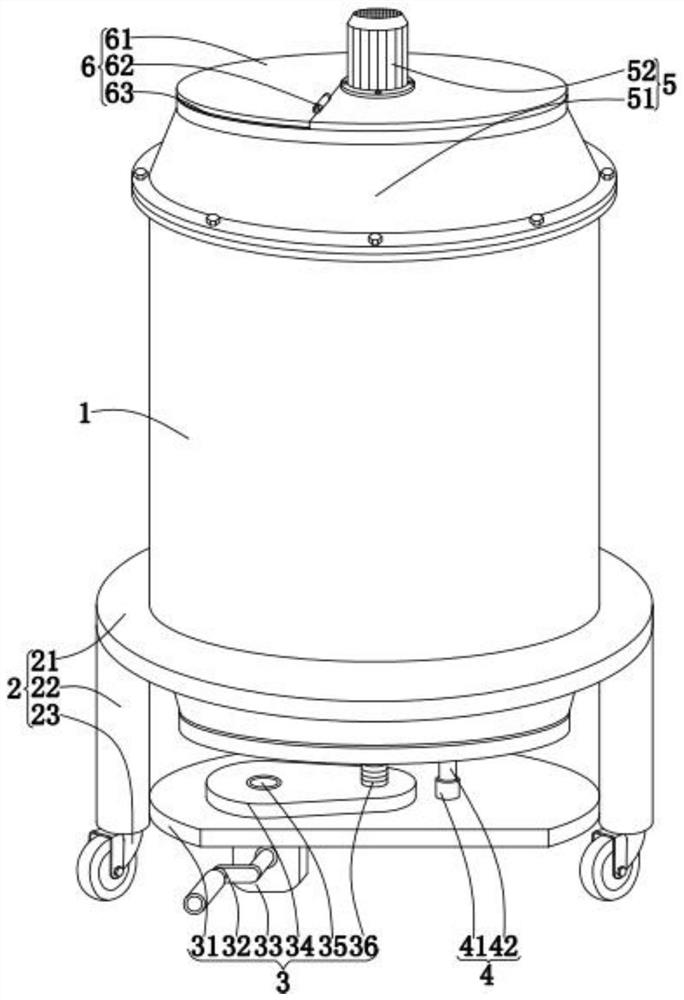 A pulp storage tank for papermaking