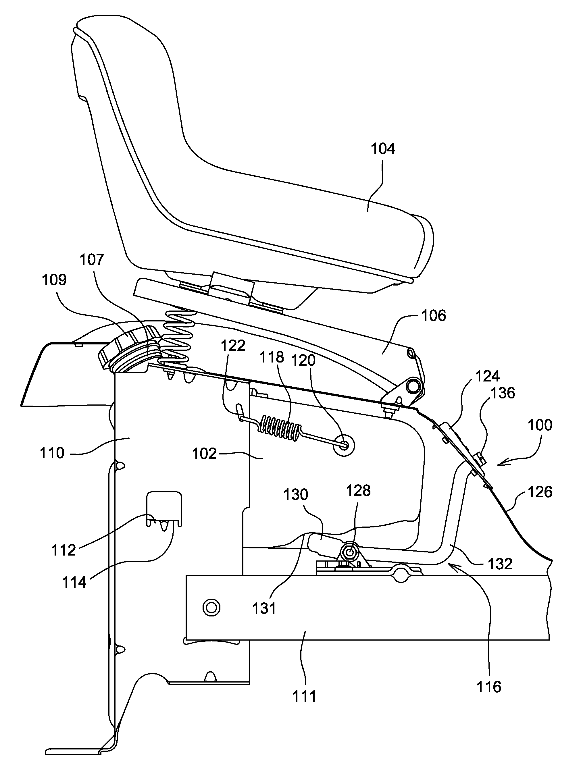 Fuel level indicator for riding lawn equipment