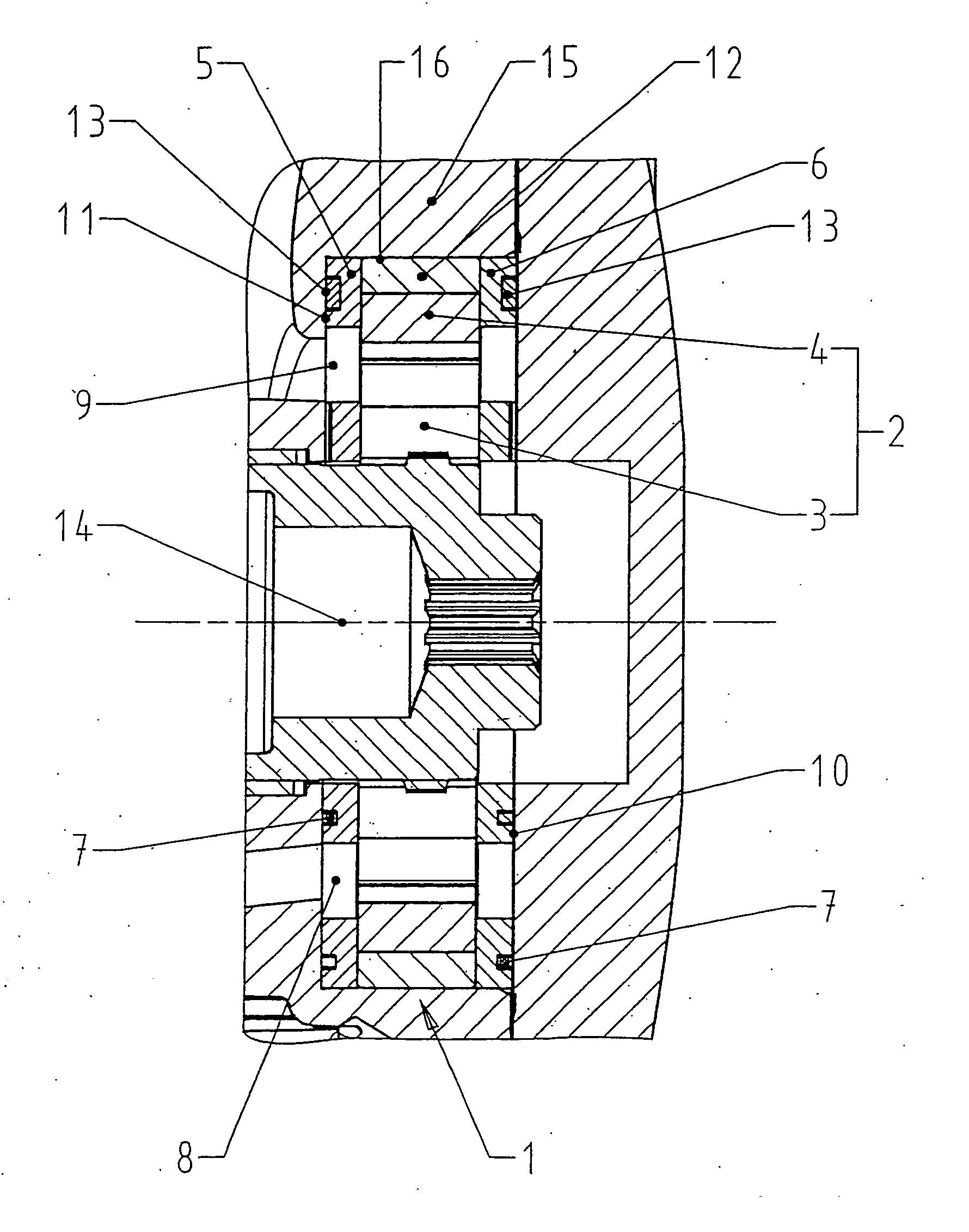 Axial piston engine with integrated filling pump