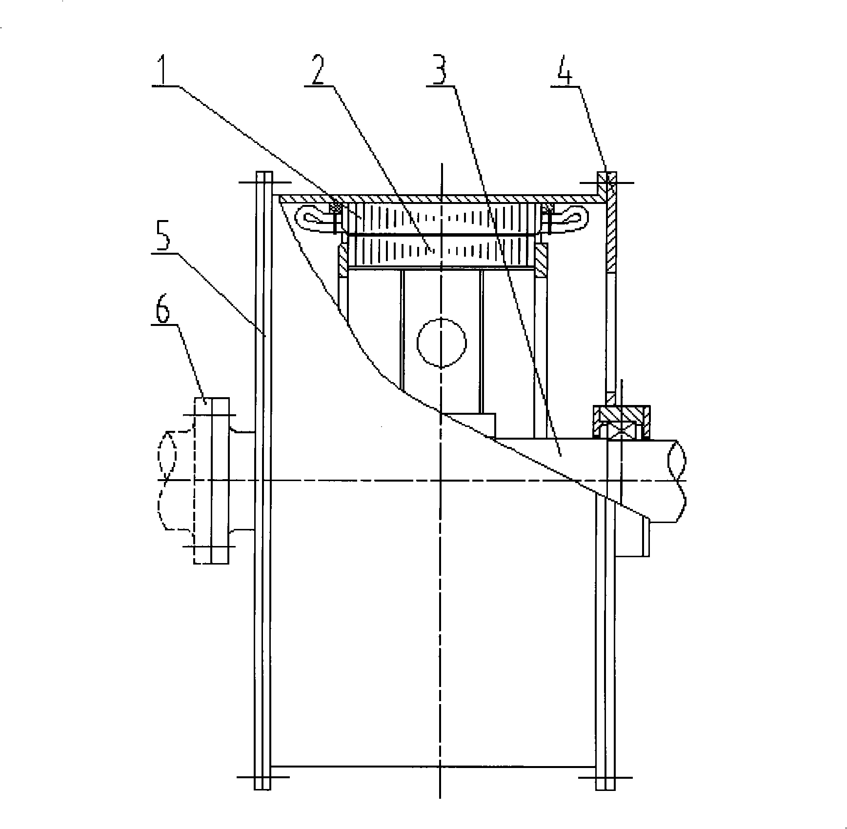 Large-sized speed-changing wind power generator with embedded permanent magnet