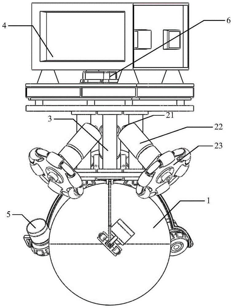 A spherical wheel mobile robot and its speed measurement method