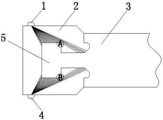 Method for detecting T-shaped groove in rotor rim of steam turbine