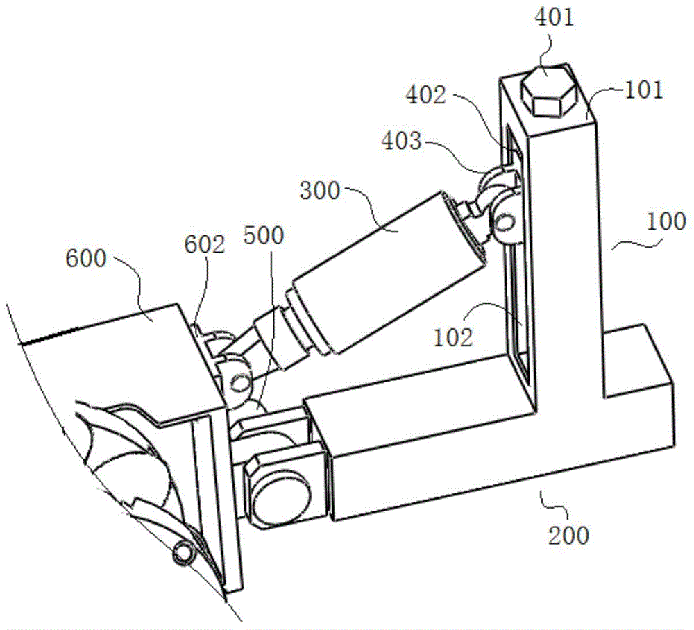 Independent suspension support mechanism of AGV (automatic guided vehicle) with Mecanum wheels