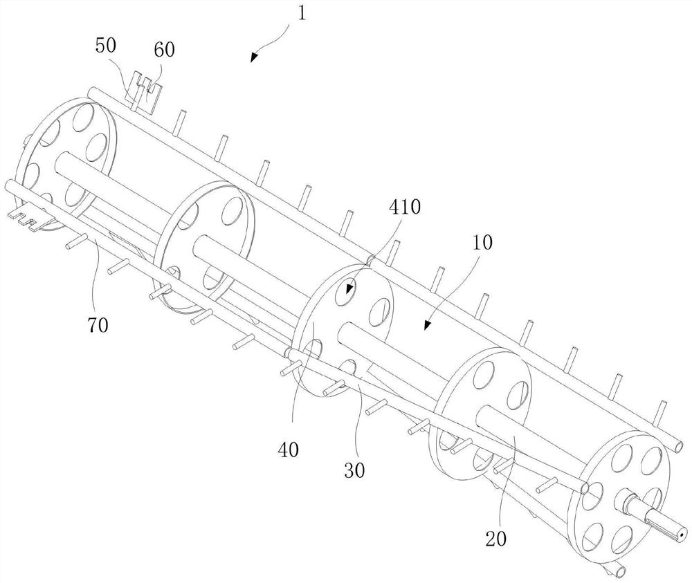 Bean threshing device and threshing machine