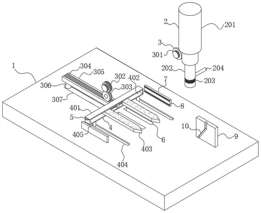 Perforating device for conductive shoe production