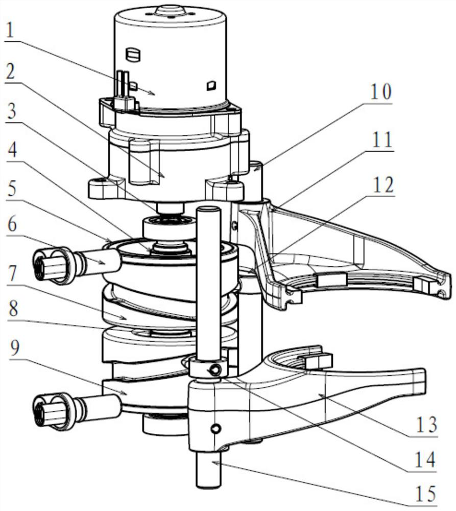 A kind of automobile and its electric drive shift execution device