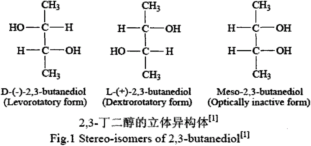 Method for producing 2,3-butanediol from recombinant Escherichia coli by the aid of glycerin