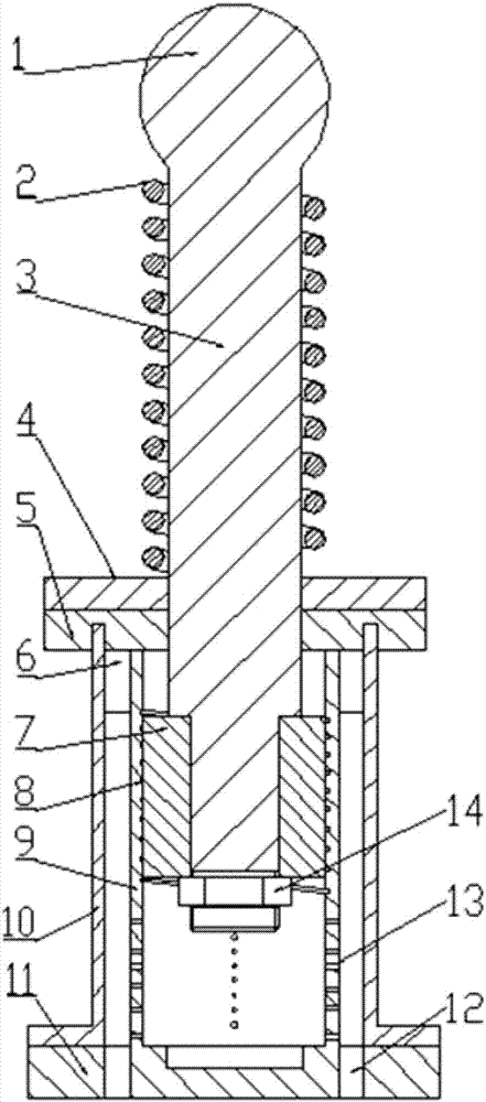Composite multi-cylinder-linkage buffer and application thereof