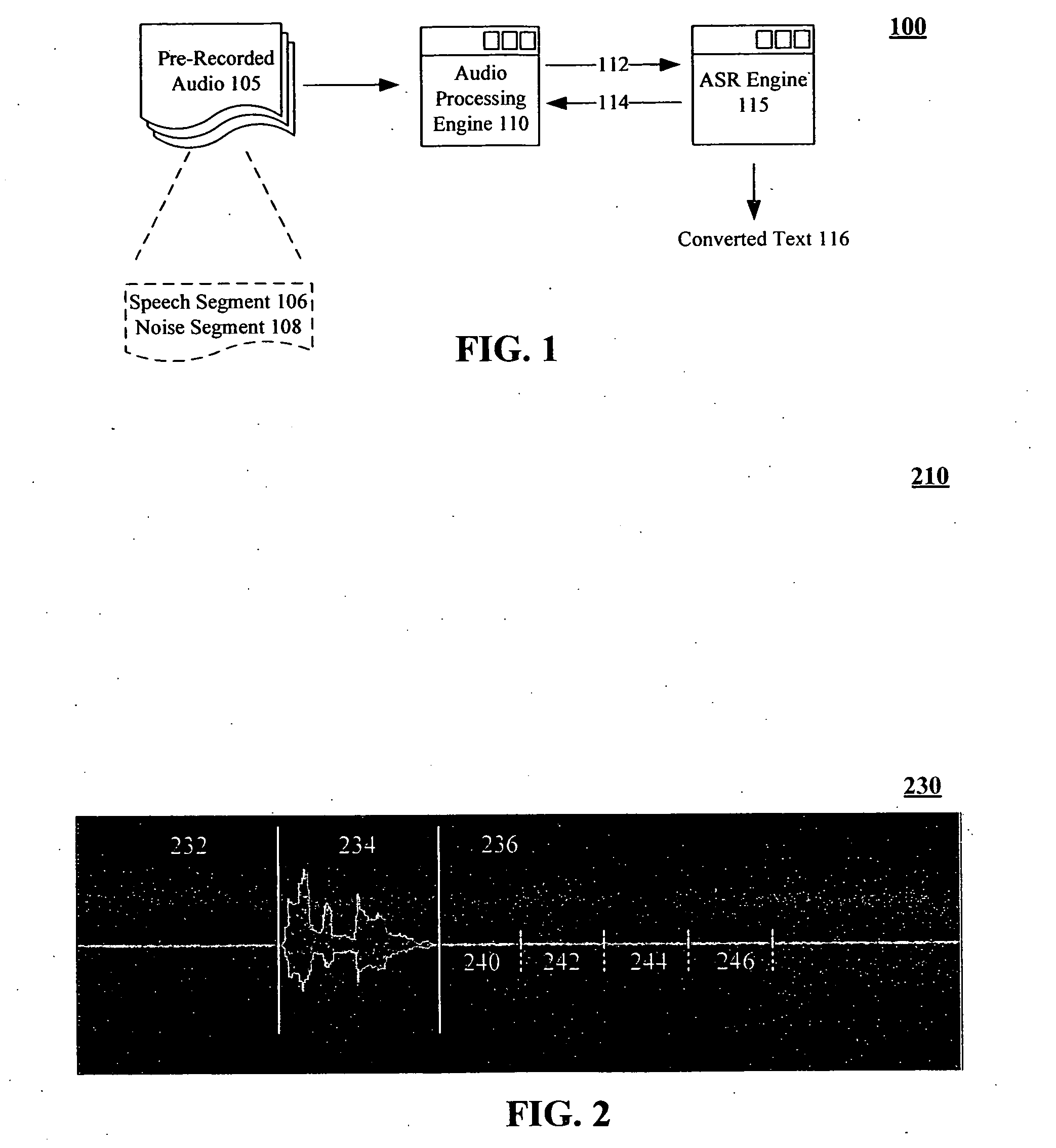 Noise playback enhancement of prerecorded audio for speech recognition operations