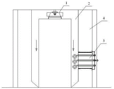 Detachable type quick heating calcining furnace for SCR (Selective Catalytic Reduction) plate type catalyst production