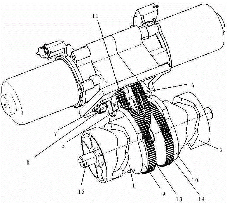 Gear-shifting drum interlocking mechanism of automatic gearbox