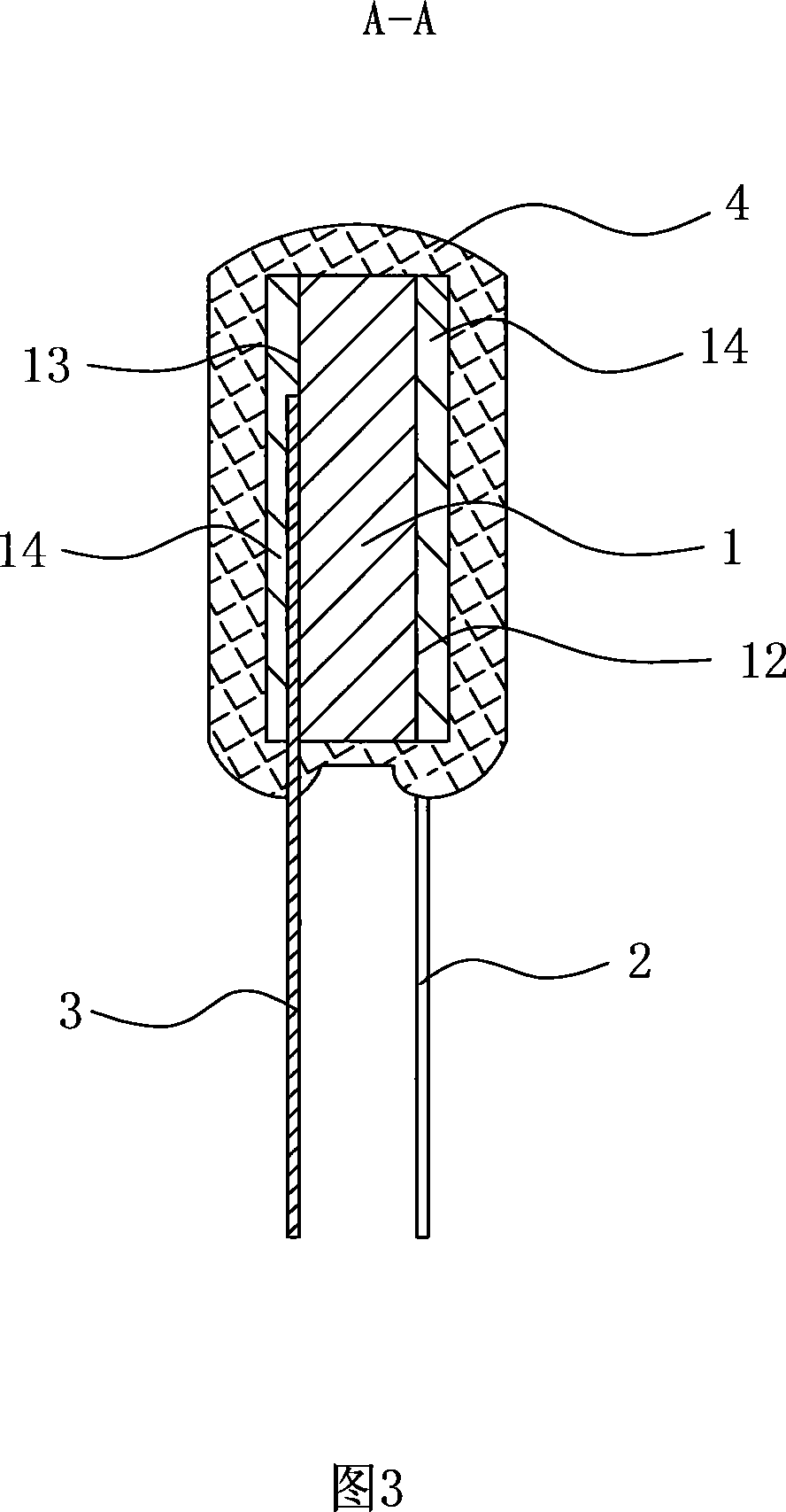 Highly secure and non-combustible voltage-dependent resistor