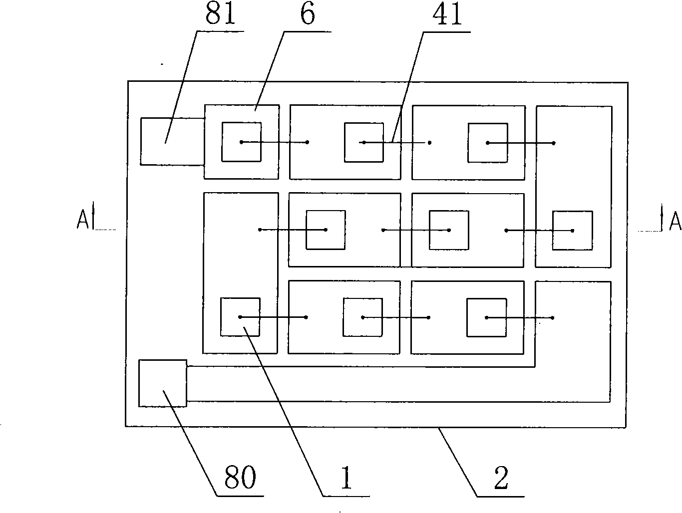 High on-stage voltage right-handed LED integrated chip and manufacturing method thereof