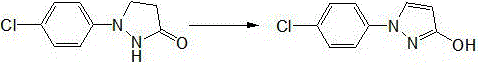 Preparation method of 1-(4-chlorophenyl)-3-pyrazole alcohol