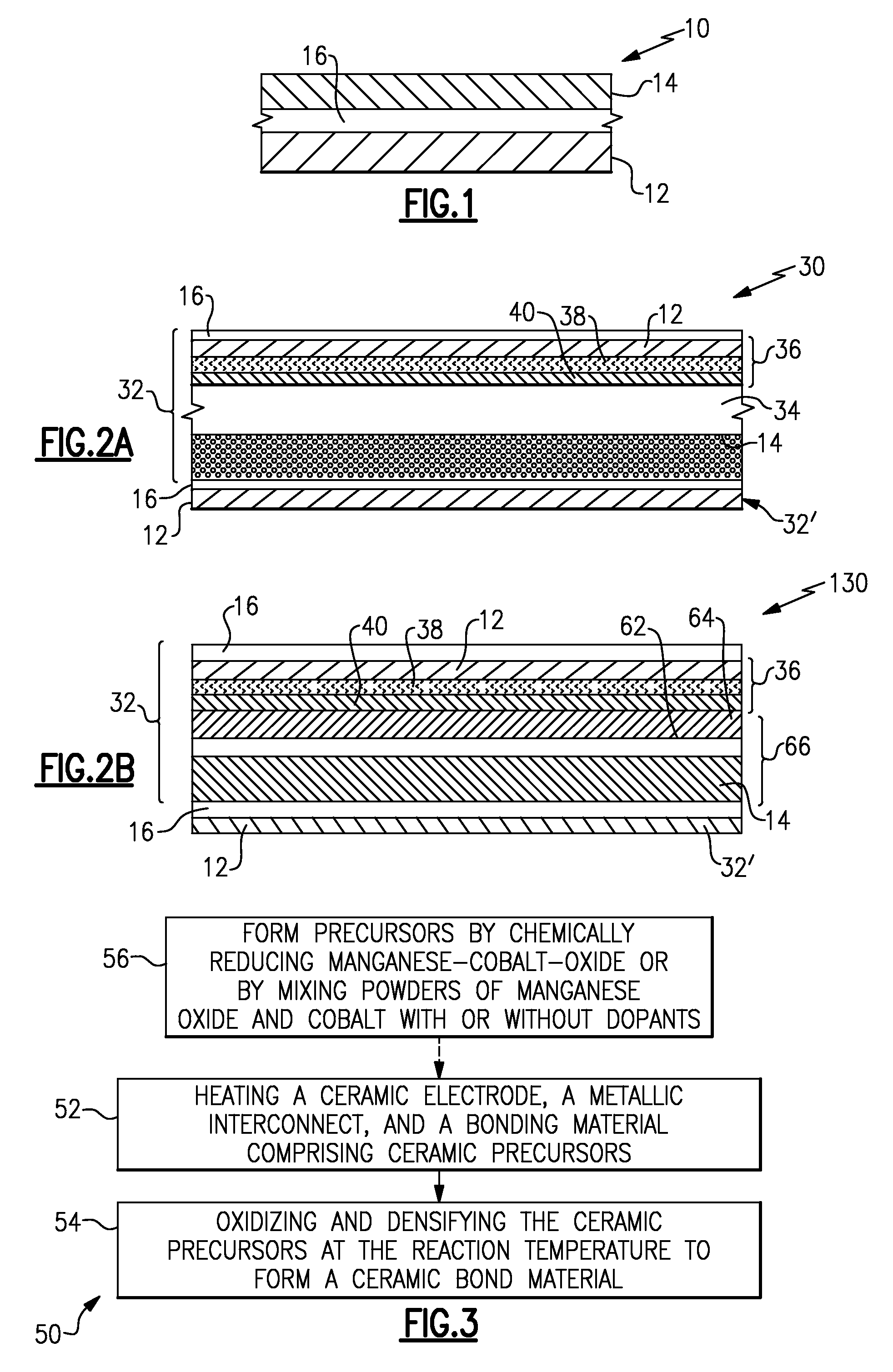 Method and device using a ceramic bond material for bonding metallic interconnect to ceramic electrode