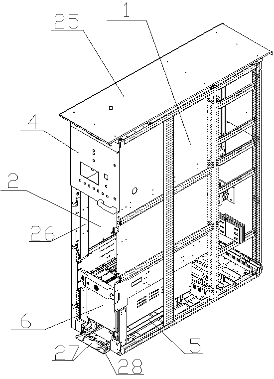 Direct-current circuit breaker cabinet with high safety