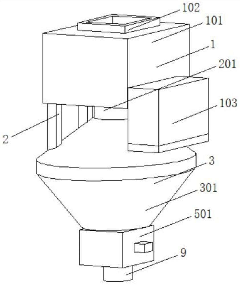 Sweet potato powder grinding device