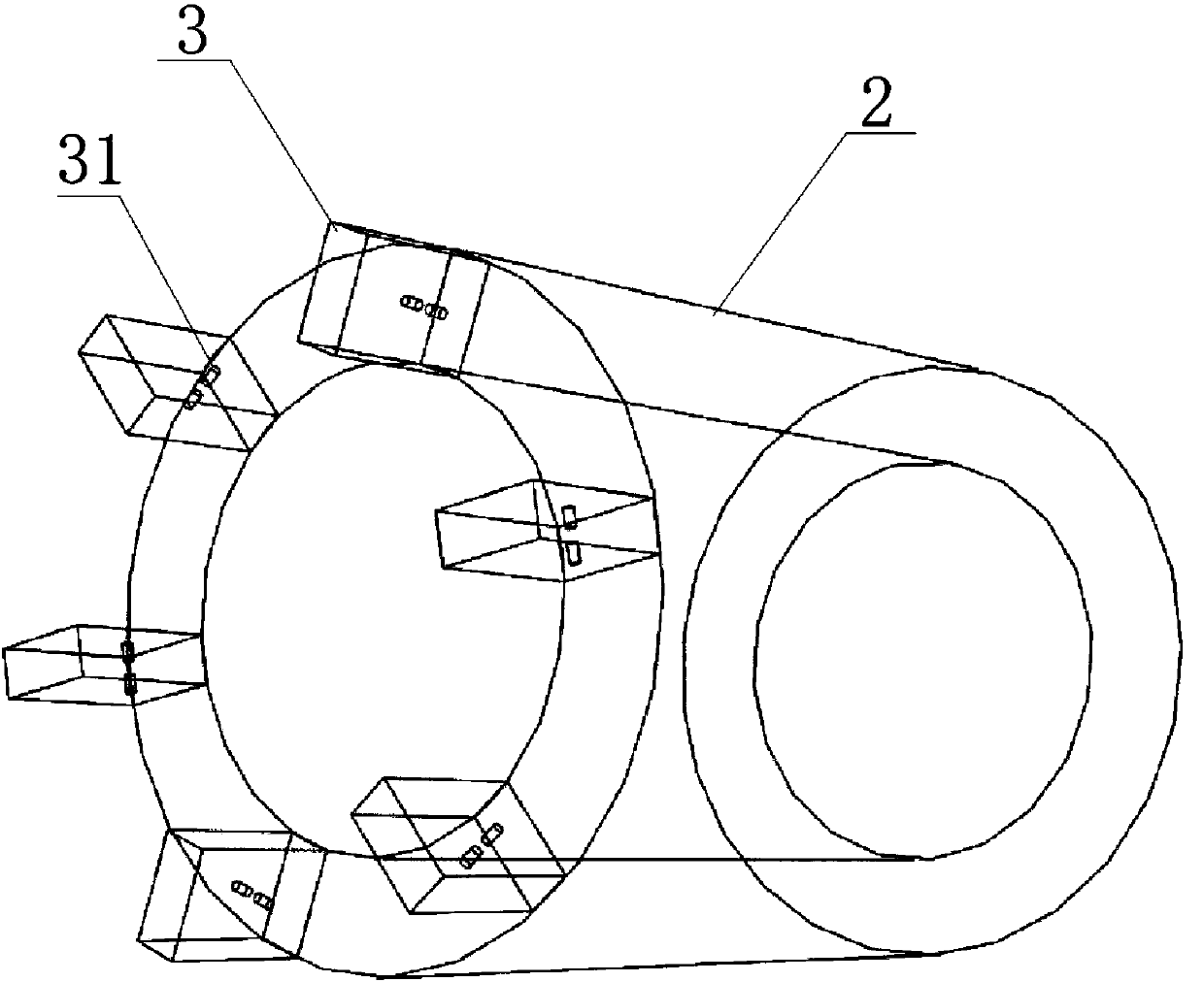 Folding gasket type unilateral bolt fastener