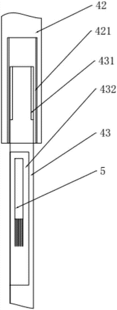 Milk powder spoon fixing device