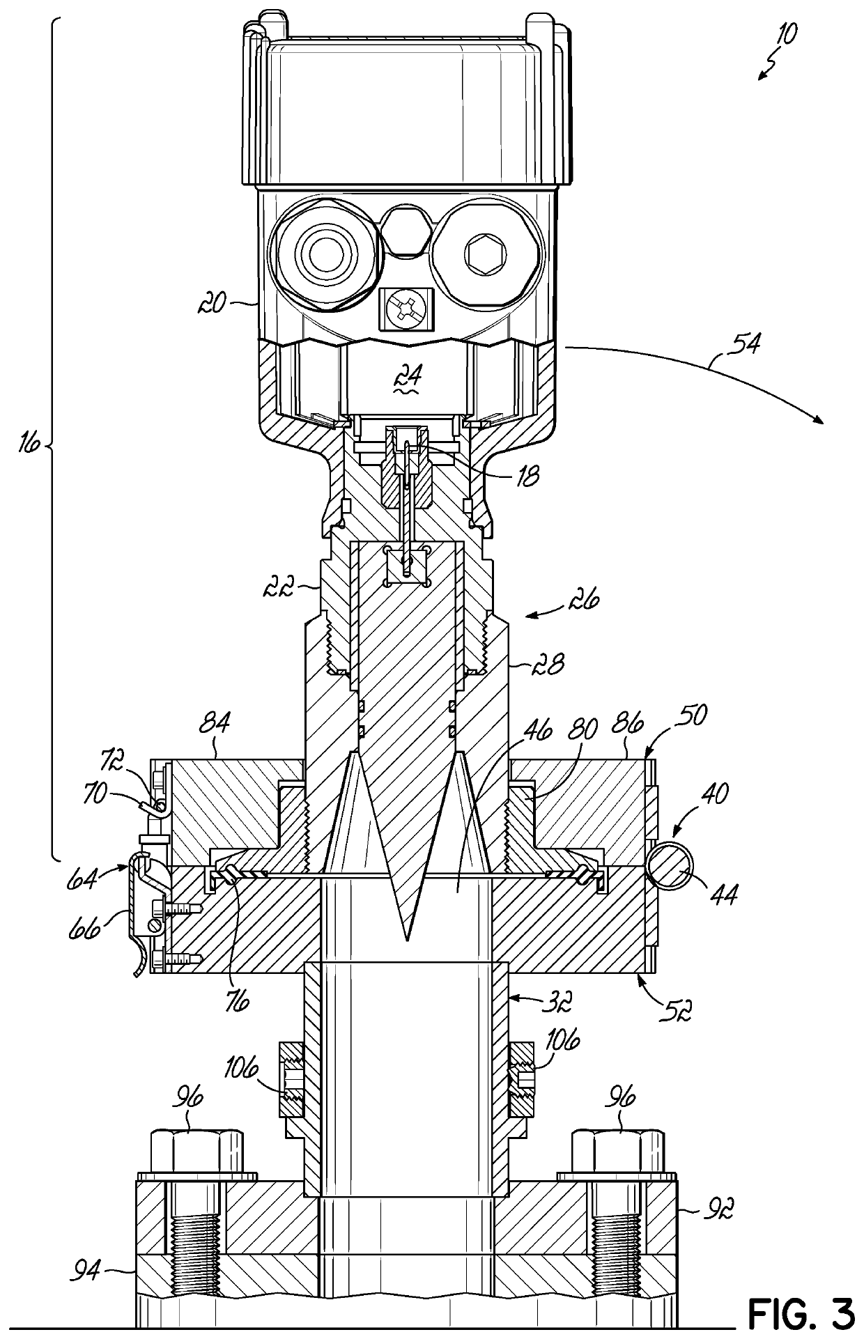 Apparatus and method for liquid level measurement and content purity measurement in a sounding tube