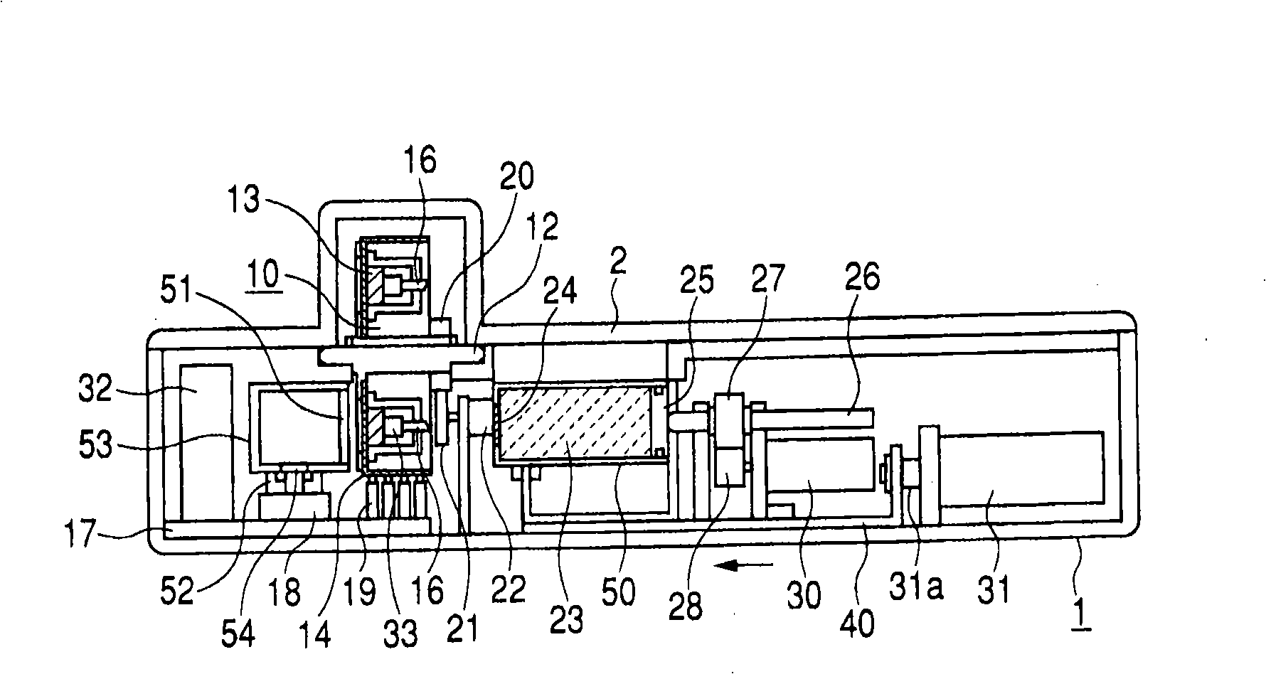 Inhaler and ejection head unit attachable to the inhaler