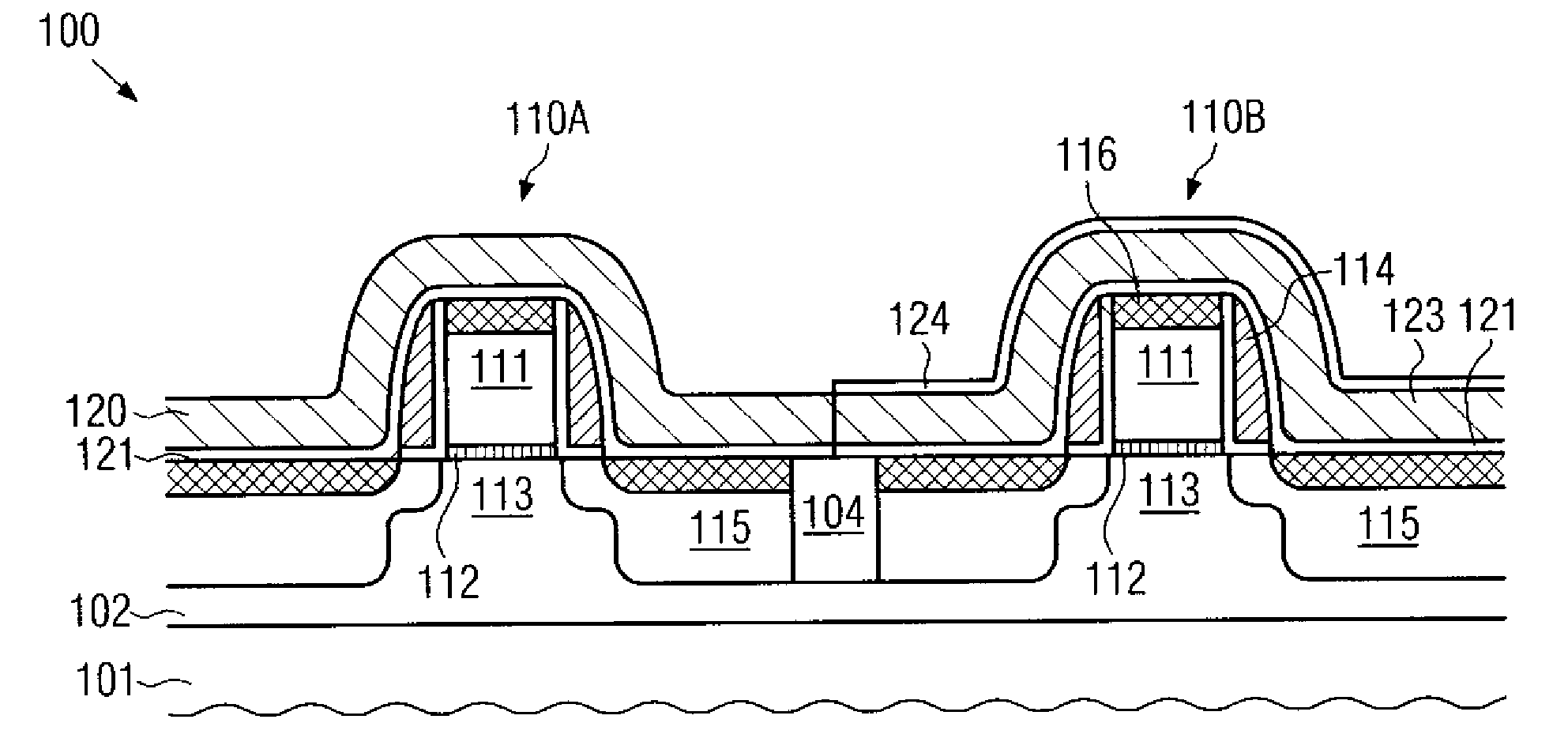 Method for reducing resist poisoning during patterning of stressed nitrogen-containing layers in a semiconductor device