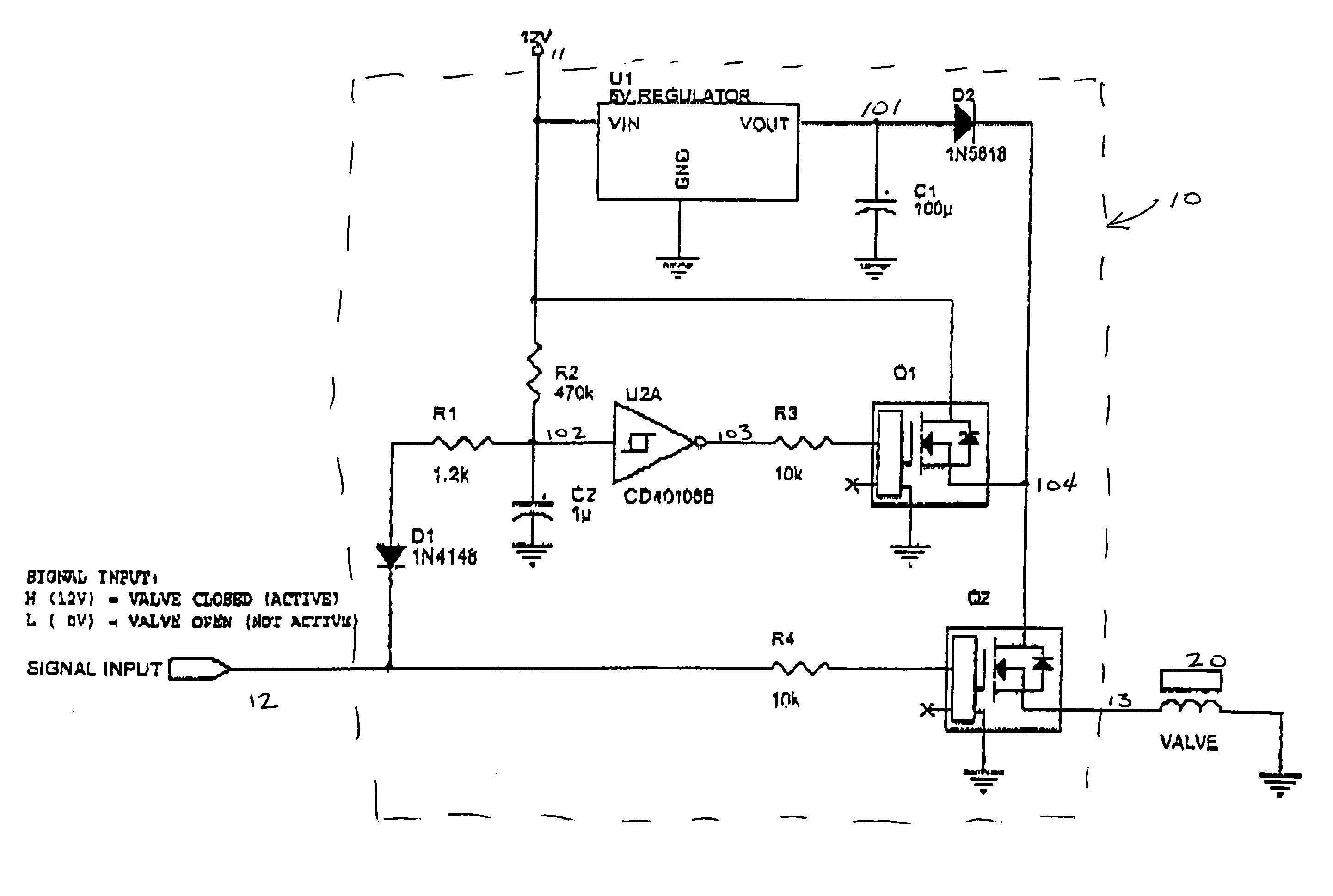 Low power solenoid driver circuit