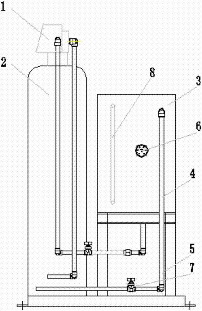 Water softening device with high temperature condensation water cooling recovery function