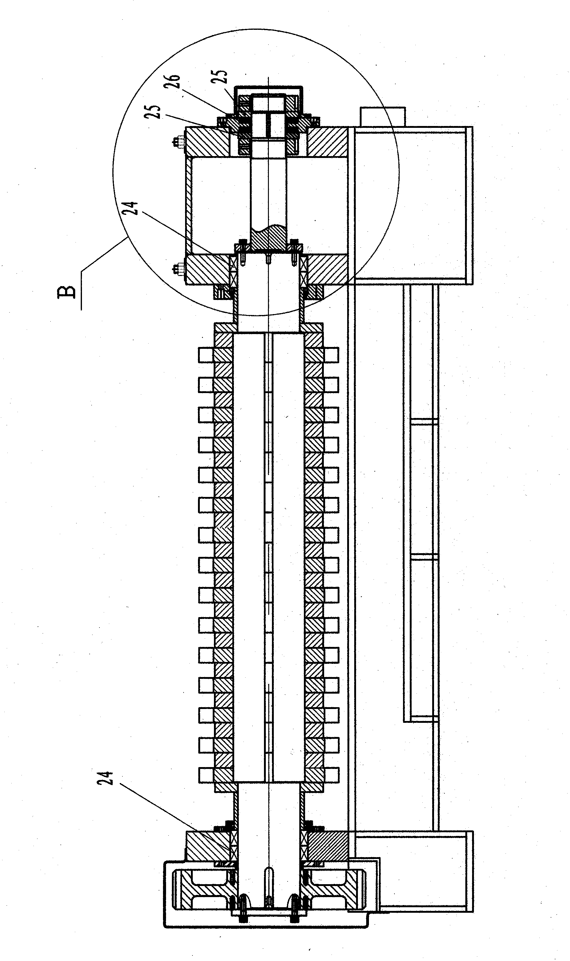 Biaxial differential material crusher