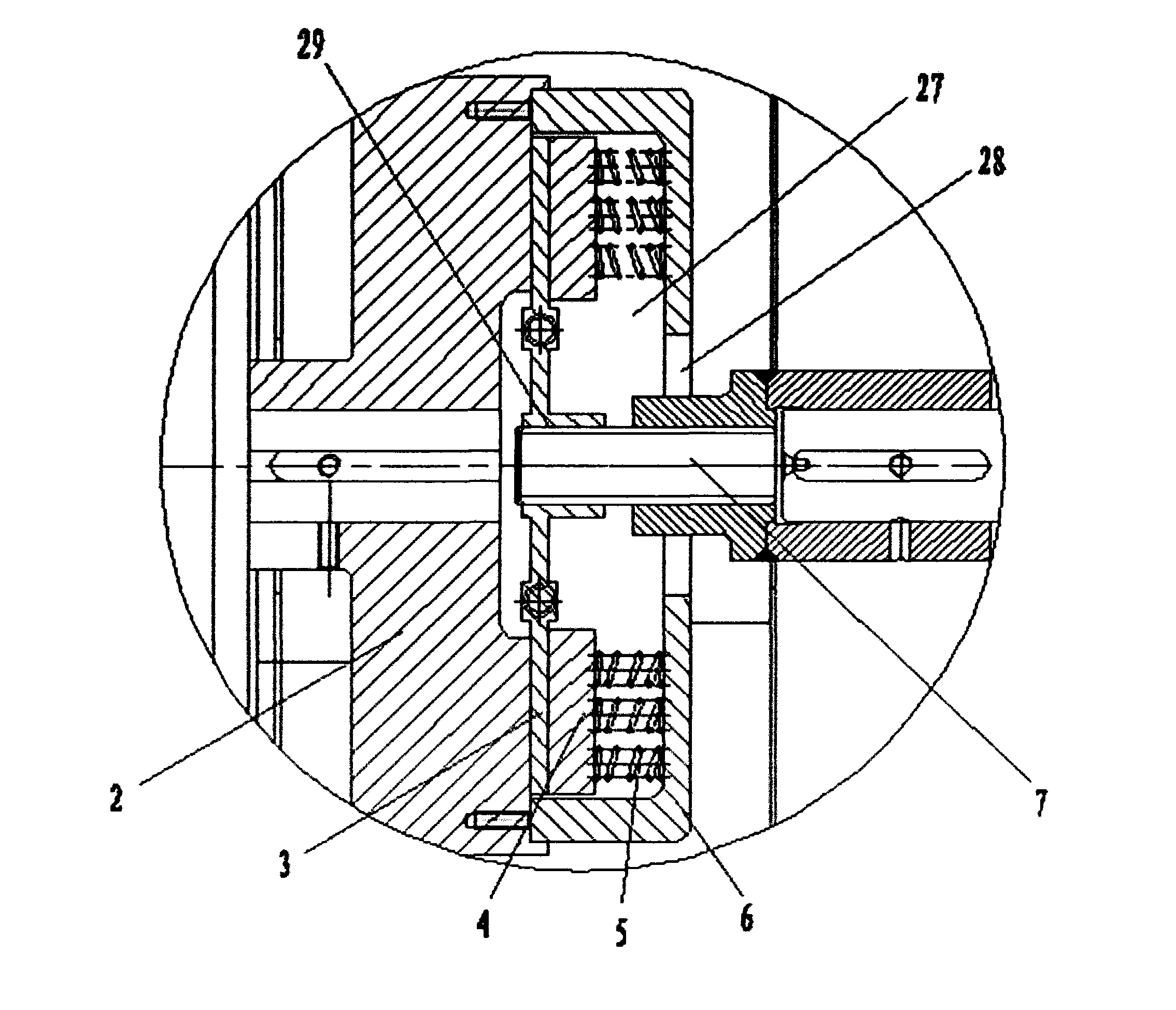 Biaxial differential material crusher