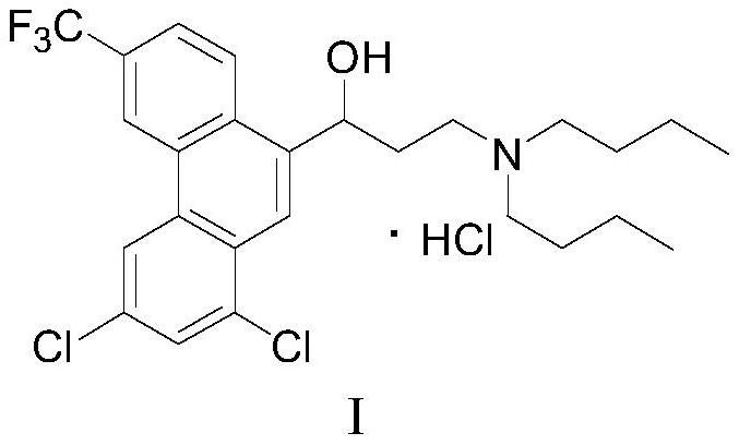 A kind of preparation method of Halofantrine hydrochloride