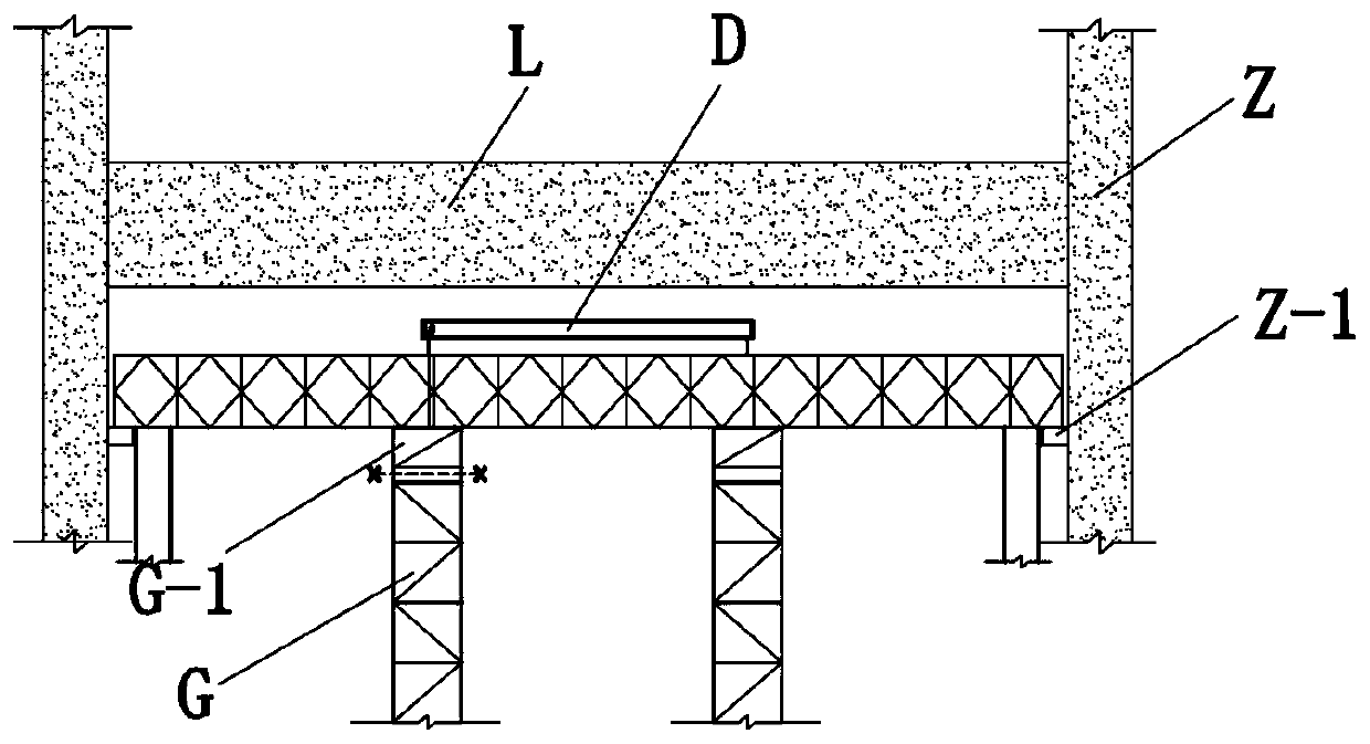 A construction method for demolition of Bailey beams in high-rise buildings