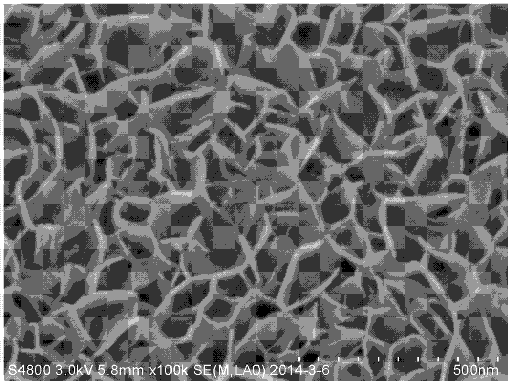 A kind of three-dimensional gradient metal hydroxide/oxide electrode material and its preparation method and application