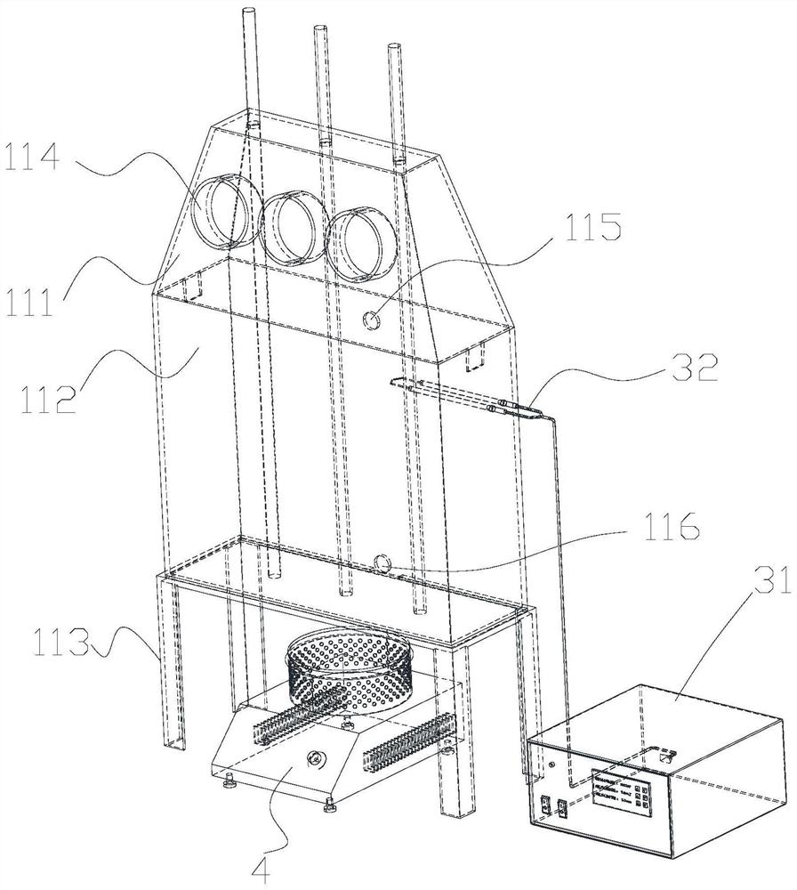 Transformer oil ignition experiment device and method