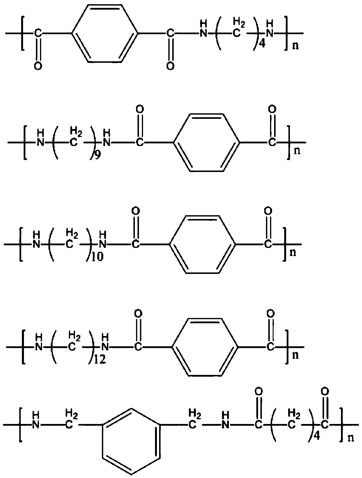 Semi-aromatic nylon modified composite material and preparation method thereof