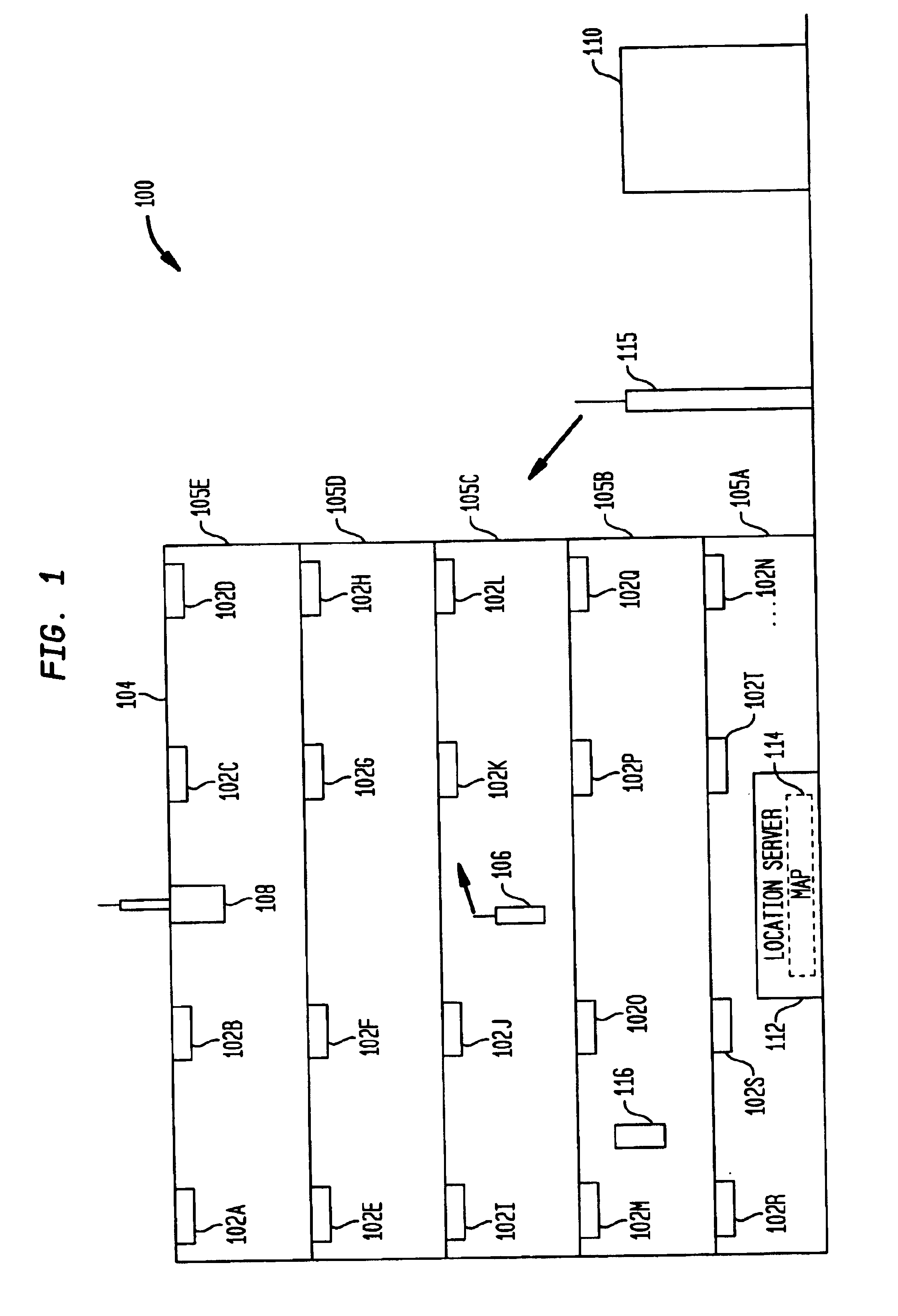 Methods and apparatus for location determination based on dispersed radio frequency tags