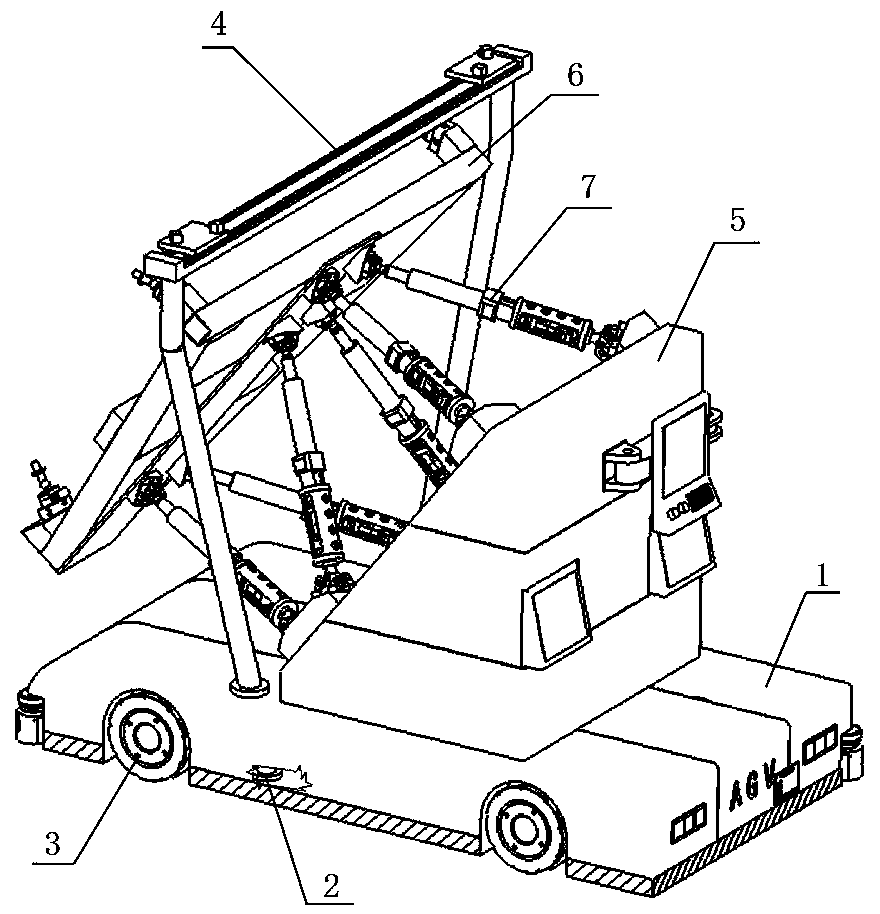 An intelligent installation method for aircraft doors based on the AGV intelligent parallel robot