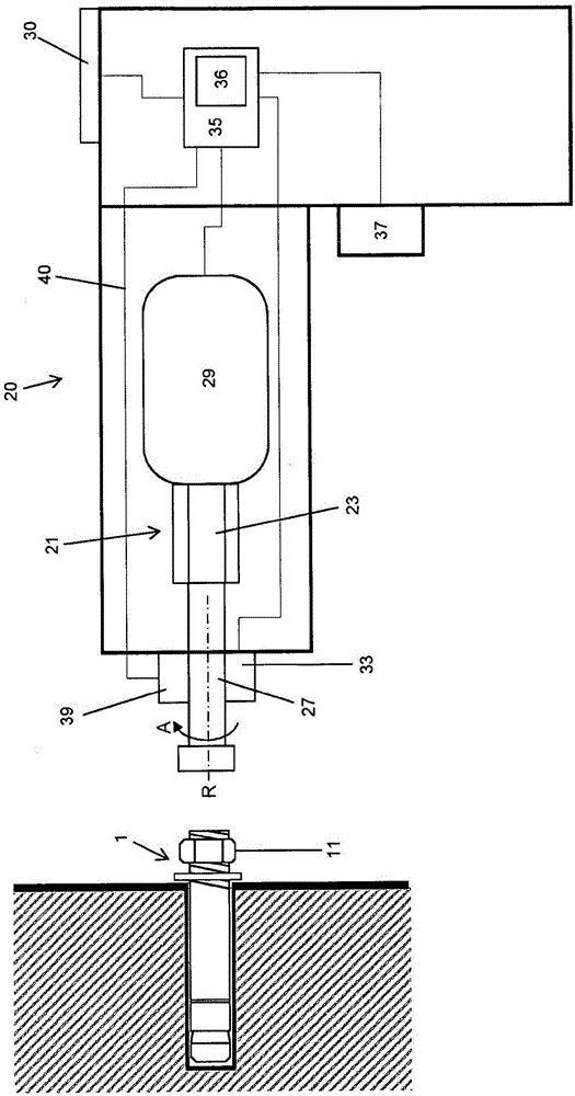 Optimized method for setting expansion anchors by means of a power tool