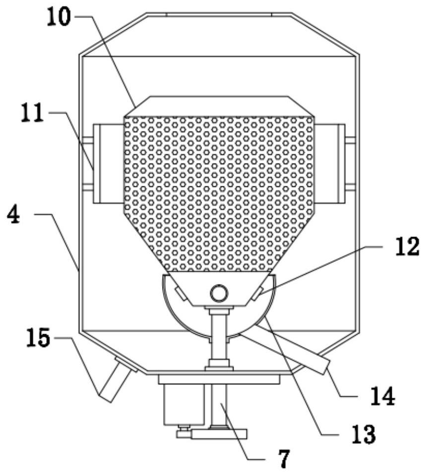 Raw material dewatering device for preparing rubber and plastic filler by taking lithium slag as raw materials