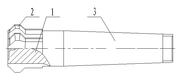 Method for manufacturing end milling cutter by using low-cost alloy material