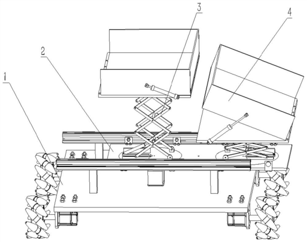 Collecting trolley capable of moving freely